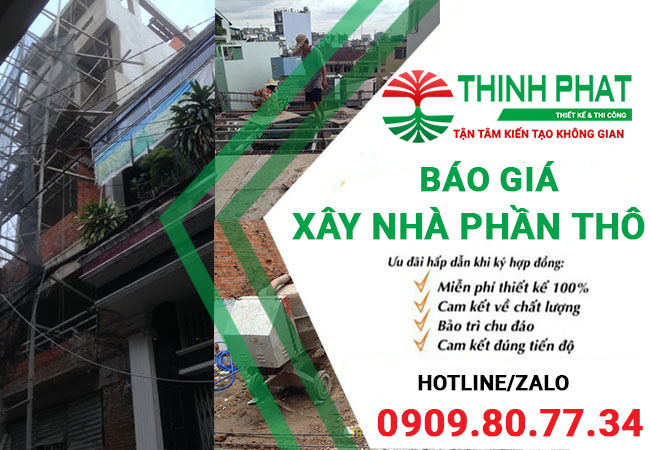 Bảng báo giá xây nhà phần thô 