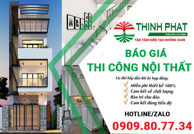 Bảng báo giá thi công nội thất 