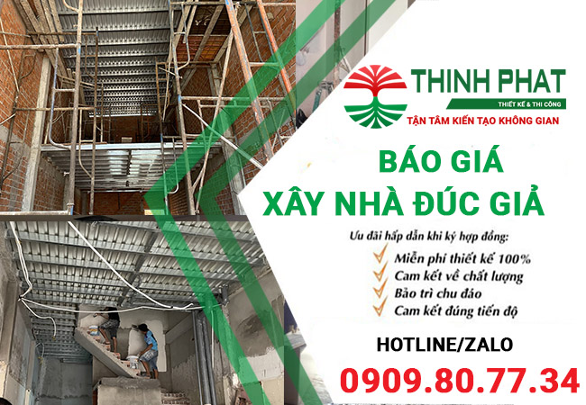 Bảng báo giá xây nhà đúc giả 