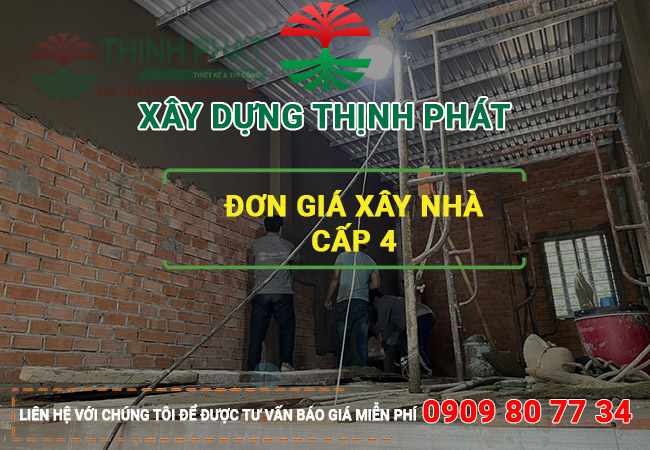 Bảng giá xây nhà cấp 4 